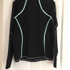 Black running jacket